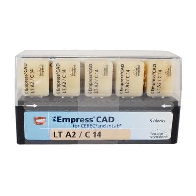 IPS Empress CAD LT Leucite Glass-Ceramic Milling Block, Shade A2, Size C14, 5/Box thumbnail 12