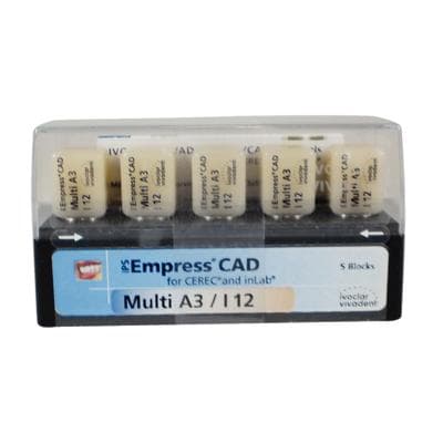 IPS Empress CAD Multi-Chromatic Leucite Glass-Ceramic Milling Block, Shade A3, Size I12, 5/Box thumbnail 12