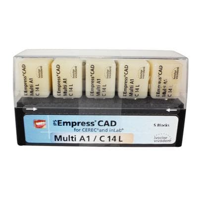 IPS Empress CAD Multi Leucite Glass-Ceramic Milling Blocks, Shade A1, Size C14L, for CEREC/inLab, 5/Box thumbnail 10