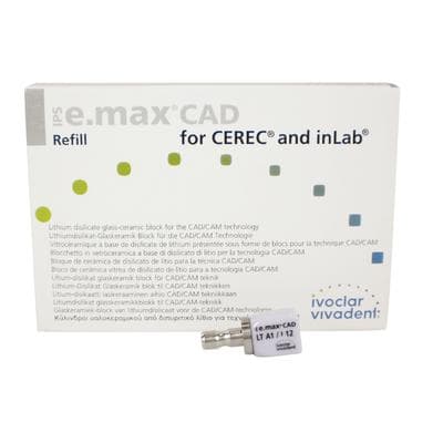 IPS e.max CAD LT (Low Translucency) Milling Blocks, Size I12, Shade A1, for CEREC/inLab, 5/Box thumbnail 10