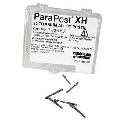 ParaPost XH Titanium Post, Size 4.5 Blue, .045" (1.14mm), Parallel-Sided, 25/Pk, P8845B thumbnail 8