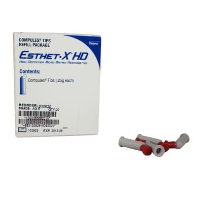 Esthet-X HD Micro Matrix Restorative Material, Compule Tip Refills, 0.25 g, A3.5, 20/Pk, 630620 thumbnail 22