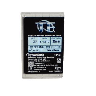 Kerr TF Twisted Files NiTi Rotary File, Small Assorted, #25, 23mm, 3/Pk, 822-4683 thumbnail 15