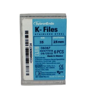 SybronEndo K-Files Stainless Steel 25mm #35 (Green), 6/Box, 06067 thumbnail 22