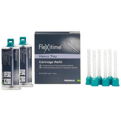 Flexitime VPS Precision Impression Material, Heavy Tray, 50 ml Automix Cartridge Refill, 2/Pk, 50034804 thumbnail 18
