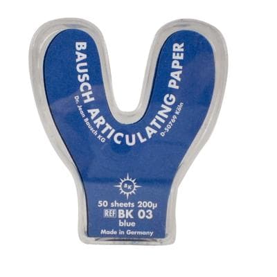 Arti-Check Micro-Thin Articulating Paper, Horseshoe, 200 microns, Blue, 50/Pk, BK03 thumbnail 16