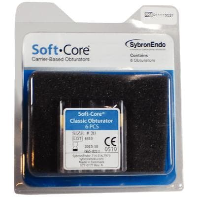Kerr Soft-Core Classic Obturators, #20, Yellow, 6/Pk, 972-3020 thumbnail 20