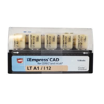 IPS Empress CAD LT (Low Translucency) Leucite Glass-Ceramic Milling Blocks, Shade A1, Size I12, for CEREC/inLab, 5/Box thumbnail 10