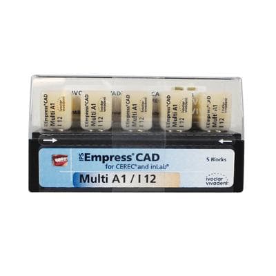 IPS Empress CAD Multi I12 Milling Blocks, Shade A1, Leucite-Reinforced Glass-Ceramic, 5/Box thumbnail 10