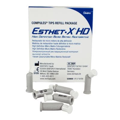 Esthet-X HD Micro Matrix Restorative Material, Compule Tip Refills, 0.25 g, White (W), Regular Body, 20/Pk, 630615 thumbnail 16