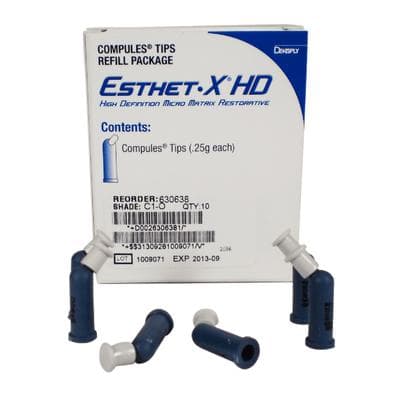 Esthet-X HD Micro Matrix Restorative Material, Compule Tip Refills, 0.25 g, C1-O Opaque Dentin, 10/Pk, 630638 thumbnail 17
