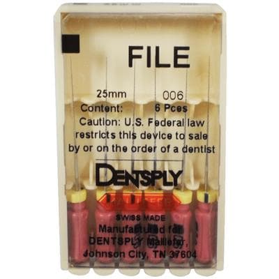 Dentsply Maillefer K-File, Stainless Steel, 25 mm, #06, Pink, 6/Pk, 671129 thumbnail 7