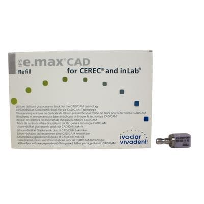 IPS e.max CAD HT (High Translucency) Lithium Disilicate Milling Block, Size I12, Shade B3, 5/Box thumbnail 11