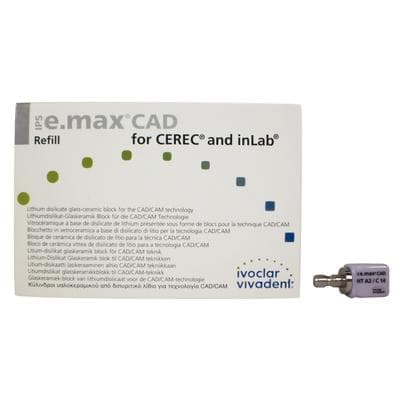 IPS e.max CAD HT CEREC/inLab Milling Blocks, Shade A2, Size C14, 5/Box thumbnail 10