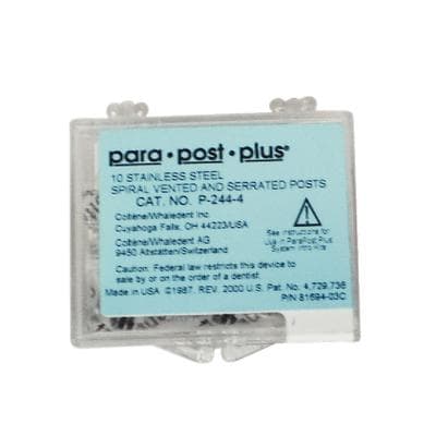 ParaPost Plus Stainless Steel Endodontic Posts, Size 4, 0.040" (1.0mm), Yellow, 10/Pk, P244-4 thumbnail 19