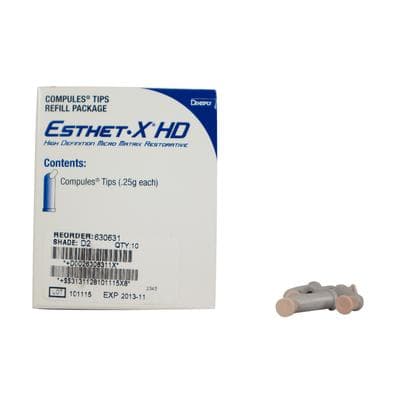 Esthet-X HD Micro Matrix Restorative Material, Compule Tip Refills, 0.25 g, D2, 10/Pk, 630631 thumbnail 17