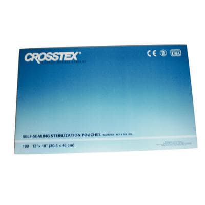 Crosstex Duo-Check Self-Seal Sterilization Pouch, 12" x 18", Blue, 100/Box, SCL1218 thumbnail 10