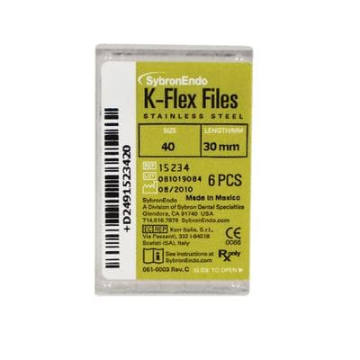 Kerr K-Flex Files, #40 (Black), 30mm, Stainless Steel, 6/Pack, 15234 thumbnail 14