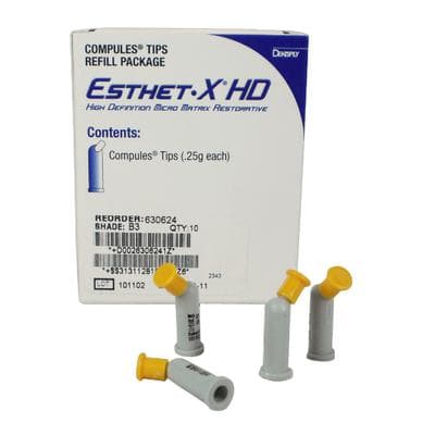 Esthet-X HD Micro Matrix Restorative Material, Compule Tip Refills, 0.25 g, Shade B3, Regular Body, 10/Pk, 630624 thumbnail 17