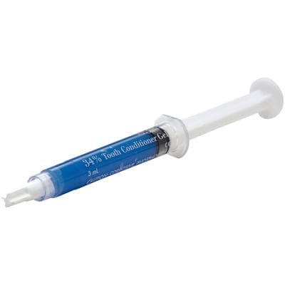 Caulk 34% Tooth Conditioner Gel, Phosphoric Acid Etching Gel, 3 ml Syringe Kit, Blue, 2/Pk, 646125 thumbnail 20