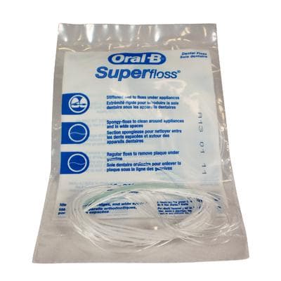 Oral-B SuperFloss Trial Pack, Regular, Pre-Measured Strands, 10 Strands/Box, 100 Boxes/Pkg, 13265221 thumbnail 7
