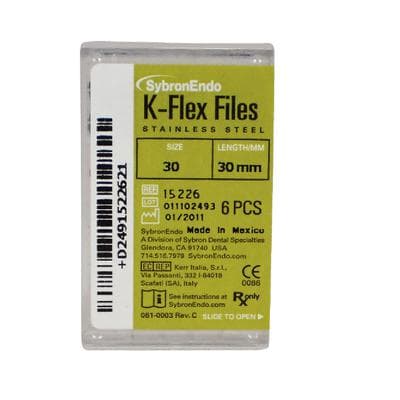 Kerr K-Flex Files #30, 30mm, Stainless Steel, Blue, 6/Pack, 15226 thumbnail 19