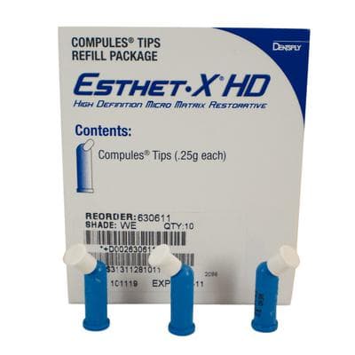 Esthet-X HD Micro Matrix Restorative Material, Compule Tip Refills, 0.25 g, Shade WE (White Enamel), 10/Pk, 630611 thumbnail 16