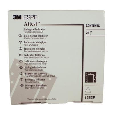 3M Attest Biological Indicator 1262P, Steam Sterilization, 48-Hour Readout, Brown Cap, 25/Box thumbnail 21