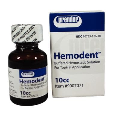 Hemodent Topical Hemostatic Solution, Buffered Aluminum Chloride, 10 cc, 1/Pk, 9007071 thumbnail 18
