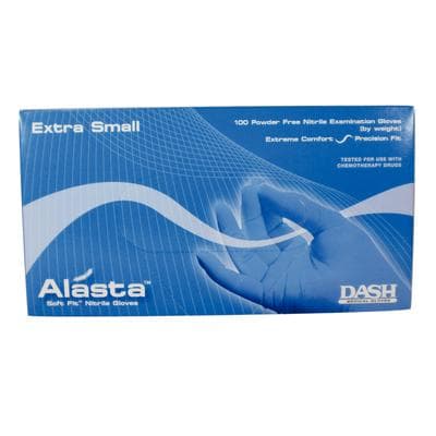 Alasta Soft Fit Nitrile Examination Gloves, Powder Free, Non-Sterile, X-Small, Blue, 100/Box, ALS100XS thumbnail 20