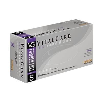 VitalGard® Latex Exam Gloves, Powder Free, Non-Sterile, Textured, Small, 100/Box, VPF100S thumbnail 17