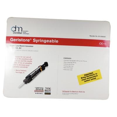 Geristore Syringeable Value Kit, Shade A2, Dual-Cure Self-Adhering Resin-Modified Glass Ionomer, 3 x 10 g Syringes, 031458550 thumbnail 14