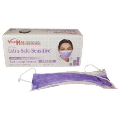 Extra-Safe Sensitive Earloop Mask, Purple, ASTM Level 3, 50/Box, 5430E-PP thumbnail 8