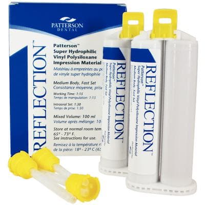 Reflection™ VPS Impression Material, High Performance Cartridge - Medium Body, Fast Set, 2/Pkg - Reflection™ VPS Impression Material, High Performance Cartridge - Medium Body, Fast Set, 2/Pkg - Image 1