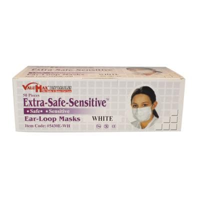 ValuMax Extra-Safe Sensitive Ear-Loop Masks, White, ASTM Level 3, 50/Box, 5430E-WH thumbnail 7