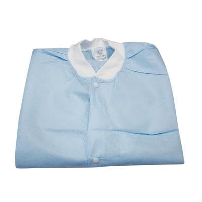ValuMax Extra-Safe Hip Length Lab Jacket, Large, Sky Blue, Latex-Free, Fluid Resistant, AAMI Level 3, 10/Pack, 3630SBL thumbnail 15