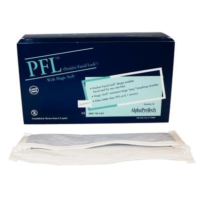 Alpha ProTech Critical Cover PFL Earloop Face Mask, ASTM Level 3, Blue Stripe, 50/Box, 6 Boxes/Case thumbnail 4