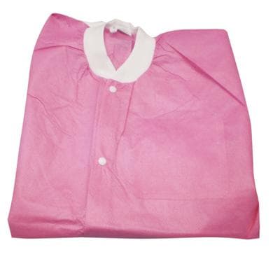 Valumax Extra-Safe Hip-Length Lab Jacket, AAMI Level 3, Large, Raspberry, 10/Pack, 3630RBBL thumbnail 6