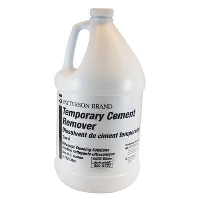 Patterson® Ultrasonic Cleaning Solution – Temporary Cement Remover, Yellow, 1 Gallon Bottle - Patterson® Ultrasonic Cleaning Solutions – Temporary Cement Remover, Yellow, 1 Gallon - Patterson® Ultrasonic Cleaning Solutions – Temporary Cement Remover, Yellow, 1 Gallon - Image 1