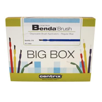 Centrix Benda Brush Disposable Applicator, Regular Point, Black Bristles, Blue Handle, 576/Box, 370502 thumbnail 15