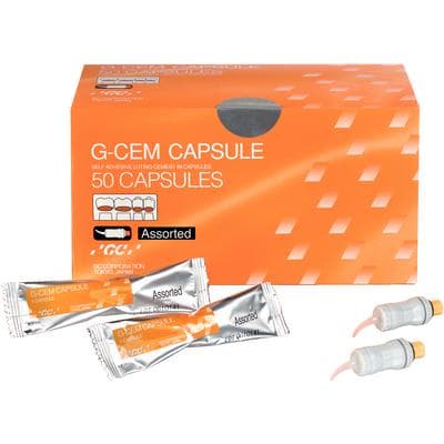 GC G-CEM Self-Adhesive Resin Luting Cement, Capsule Refill, Assorted Shades (A2, Translucent, AO3, BO1), 0.17 mL per Capsule, 50/Bx, 002588 thumbnail 16