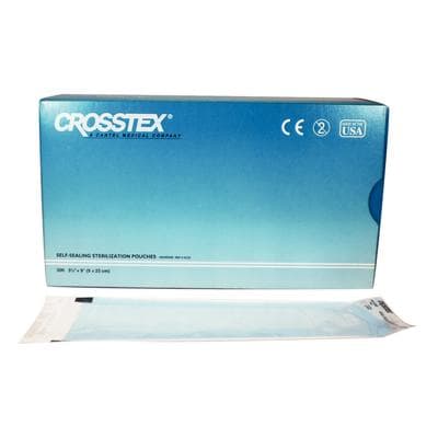 Crosstex Duo-Check Self-Sealing Sterilization Pouches, 3.5" x 9", Blue, 500/Box, SCS5 thumbnail 11