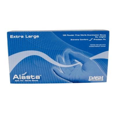 Alasta Soft Fit Nitrile Examination Gloves, Powder-Free, Non-Sterile, Extra Large, Violet Blue, 100/Box, ALS100XL thumbnail 20