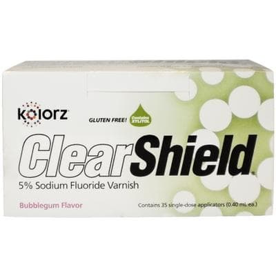 Kolorz ClearShield Fluoride Varnish, 5% NaF, Bubblegum, 0.4 mL Unit Dose, 35/Pk, 799503 thumbnail 19