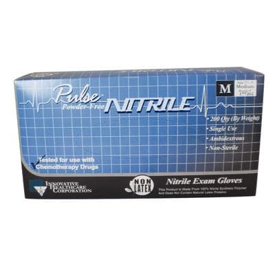 Pulse Nitrile Exam Gloves, Powder-Free, Non-Sterile, Chemo Rated, Medium, Dark Lavender Blue, 200/Box, 177202 thumbnail 7