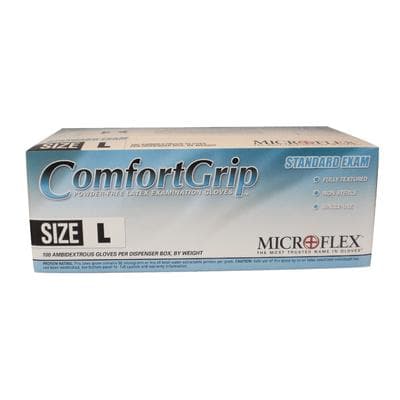 Microflex ComfortGrip CFG-900 Powder-Free Latex Exam Gloves, Large, Natural, Textured, Non-Sterile, 100/Box thumbnail 15