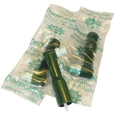 Denticator® Original Green™ Disposable Prophy Angles, Soft Green Cup, 4-Webbed, Latex Free, 500/Box thumbnail 6