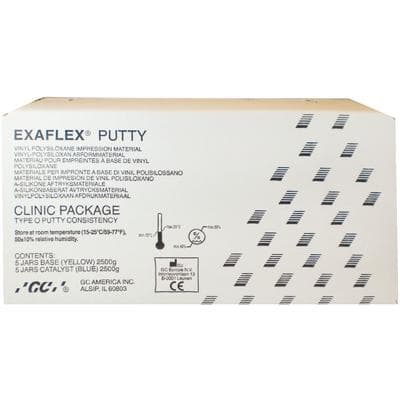 GC America Exaflex Putty VPS Impression Material, Clinic Package (5 Base + 5 Catalyst, 500 g Each), 138305 thumbnail 14