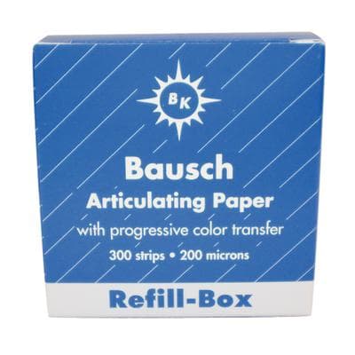 Bausch Articulating Paper Strips, 200 Micron, Blue, Pre-Cut Refill, 300/Pk, BK1001 thumbnail 17