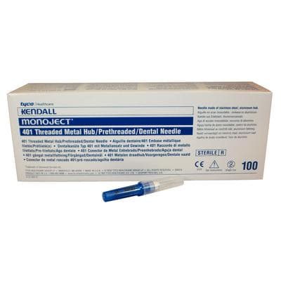 Monoject 401 Metal Hub Dental Needles, 30 Gauge Short, Blue, 100/Box, 8881401072 thumbnail 12
